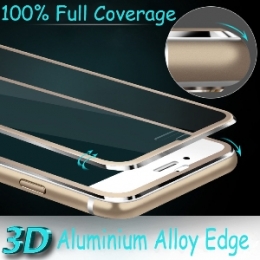 Защитное стекло для iPhone 6/6s 3D aluminium
