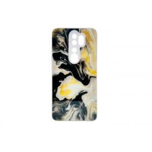 Чехол Marble Glass Белый для Xiaomi Redmi Note 13 5G