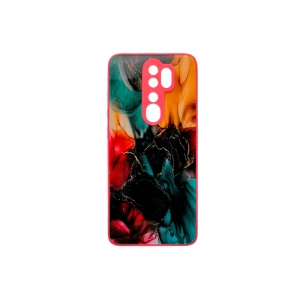 Чехол Marble Glass Розовый для Xiaomi Redmi Note 13 5G